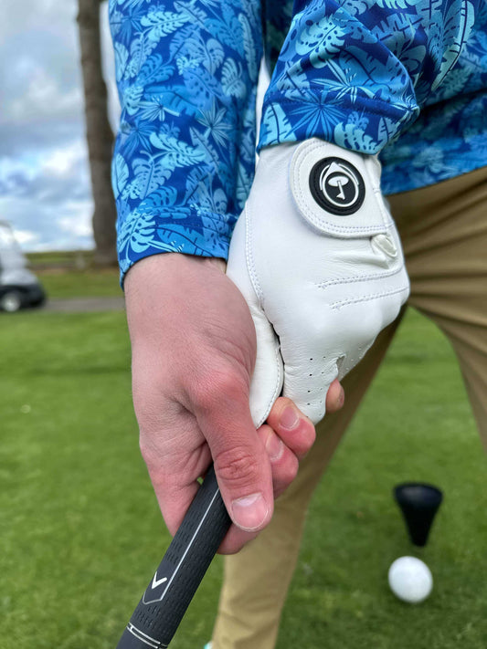 White Golf Glove
