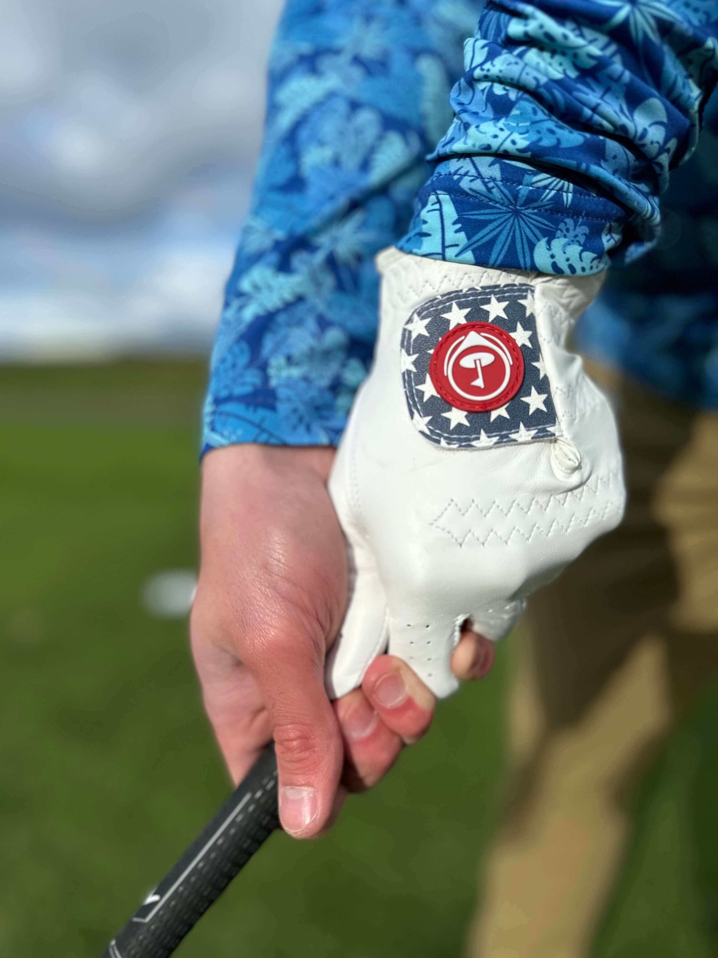 White Golf Glove