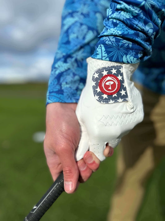 White Golf Glove