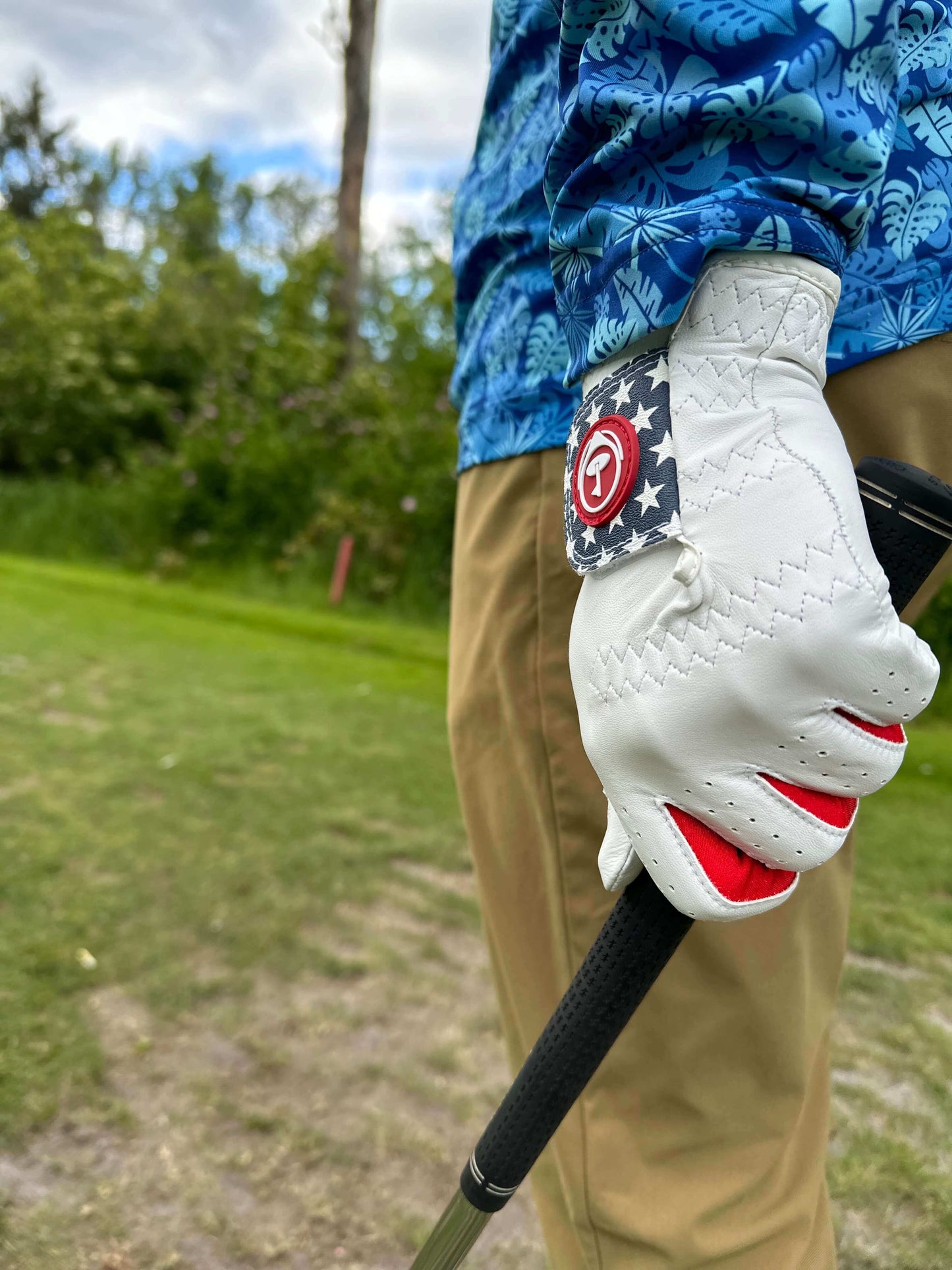 White Golf Glove