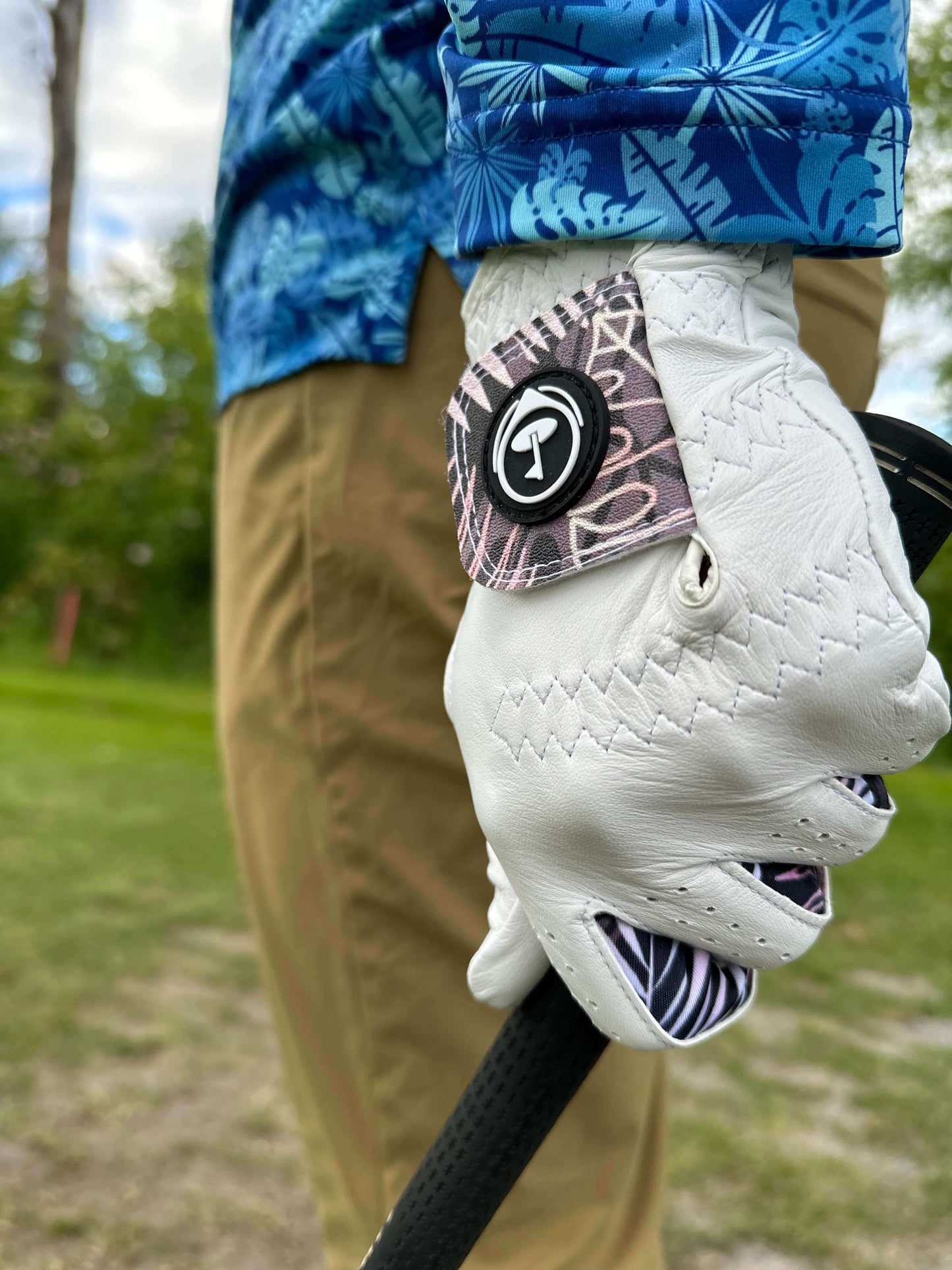 White Golf Glove