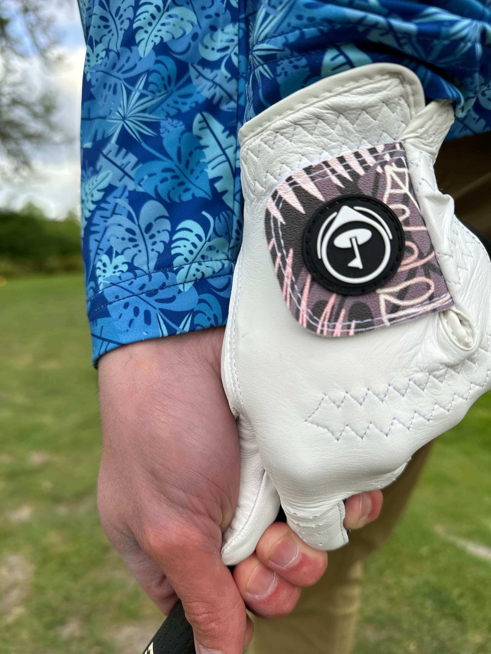 White Golf Glove